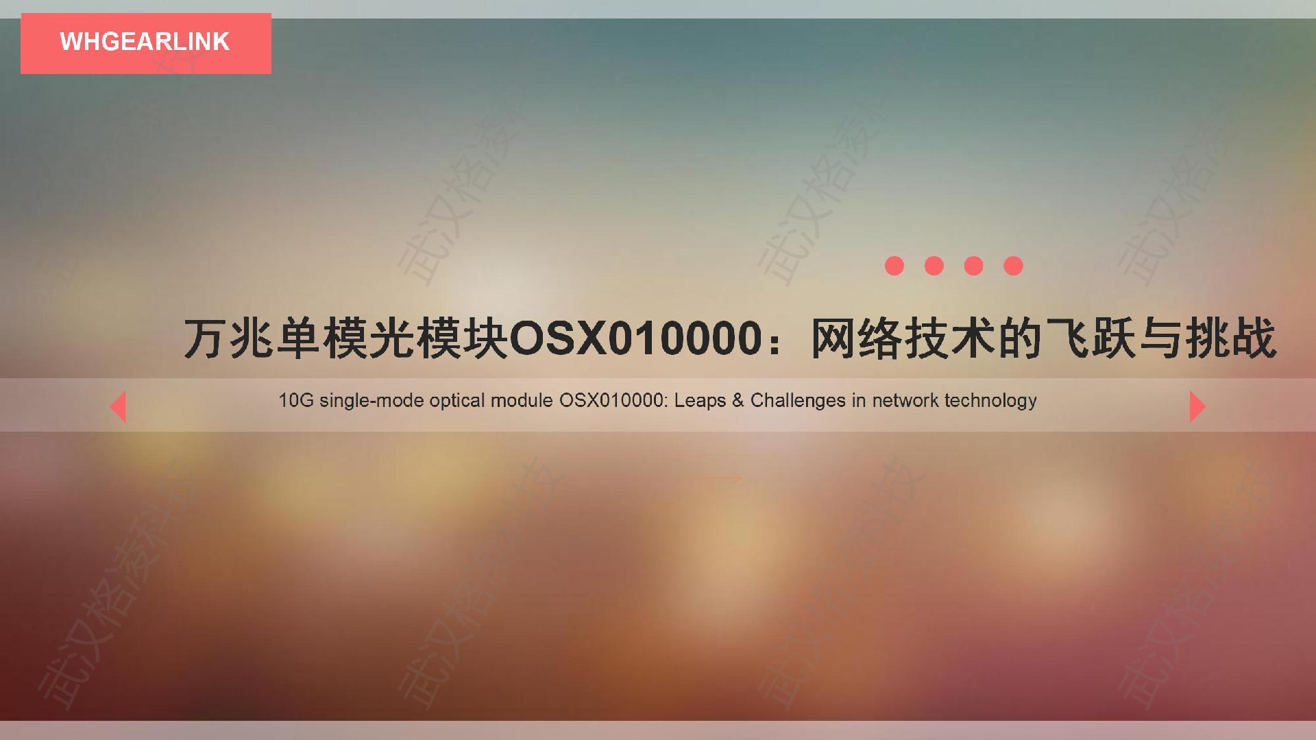 万兆单模光模块OSX010000：网络技术的飞跃与挑战