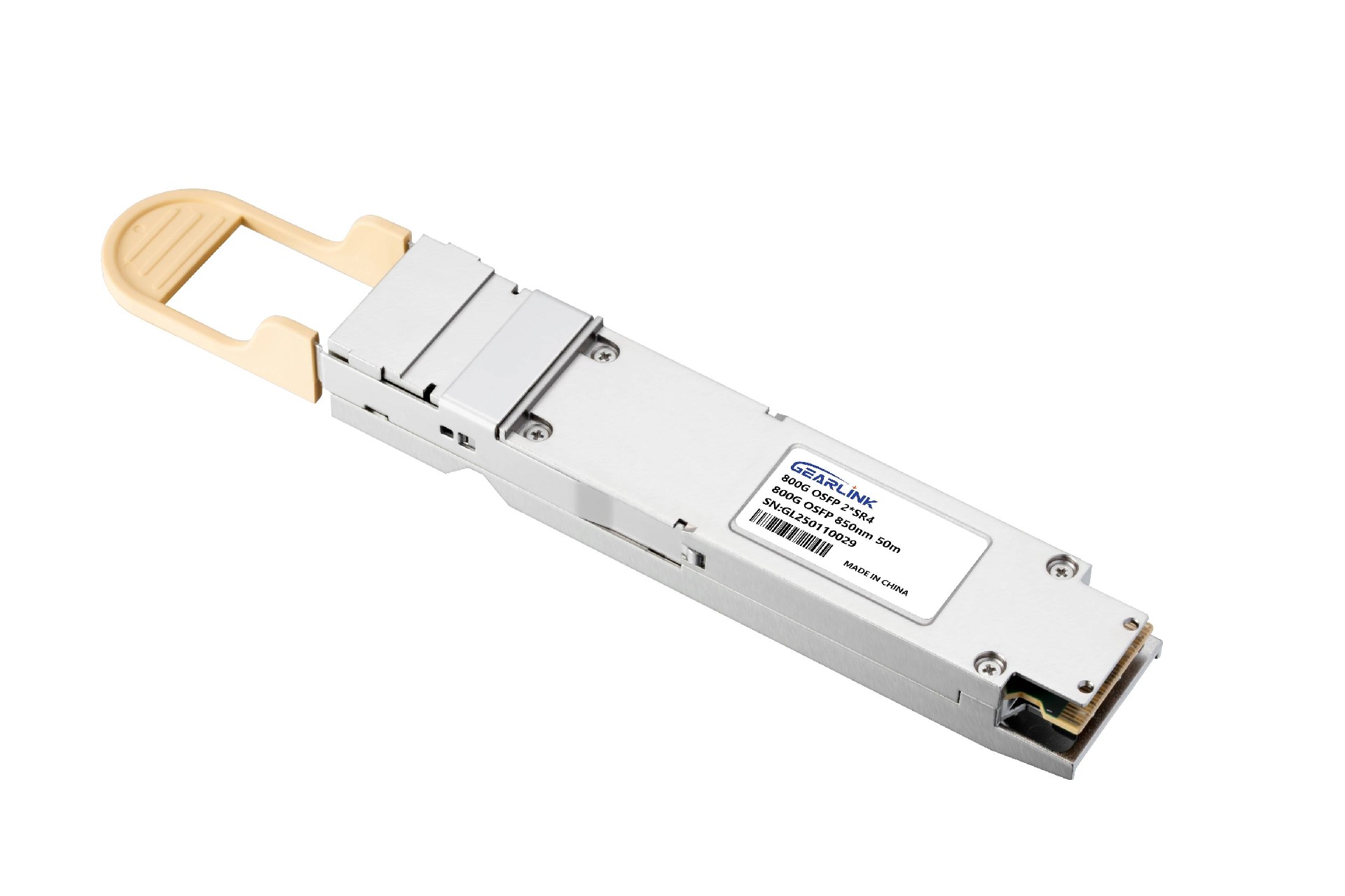 800GBASE 2 x SR4/SR8 OSFP  PAM4 850nm 50m DOM Dual MPO-12/APC MMF 光模块