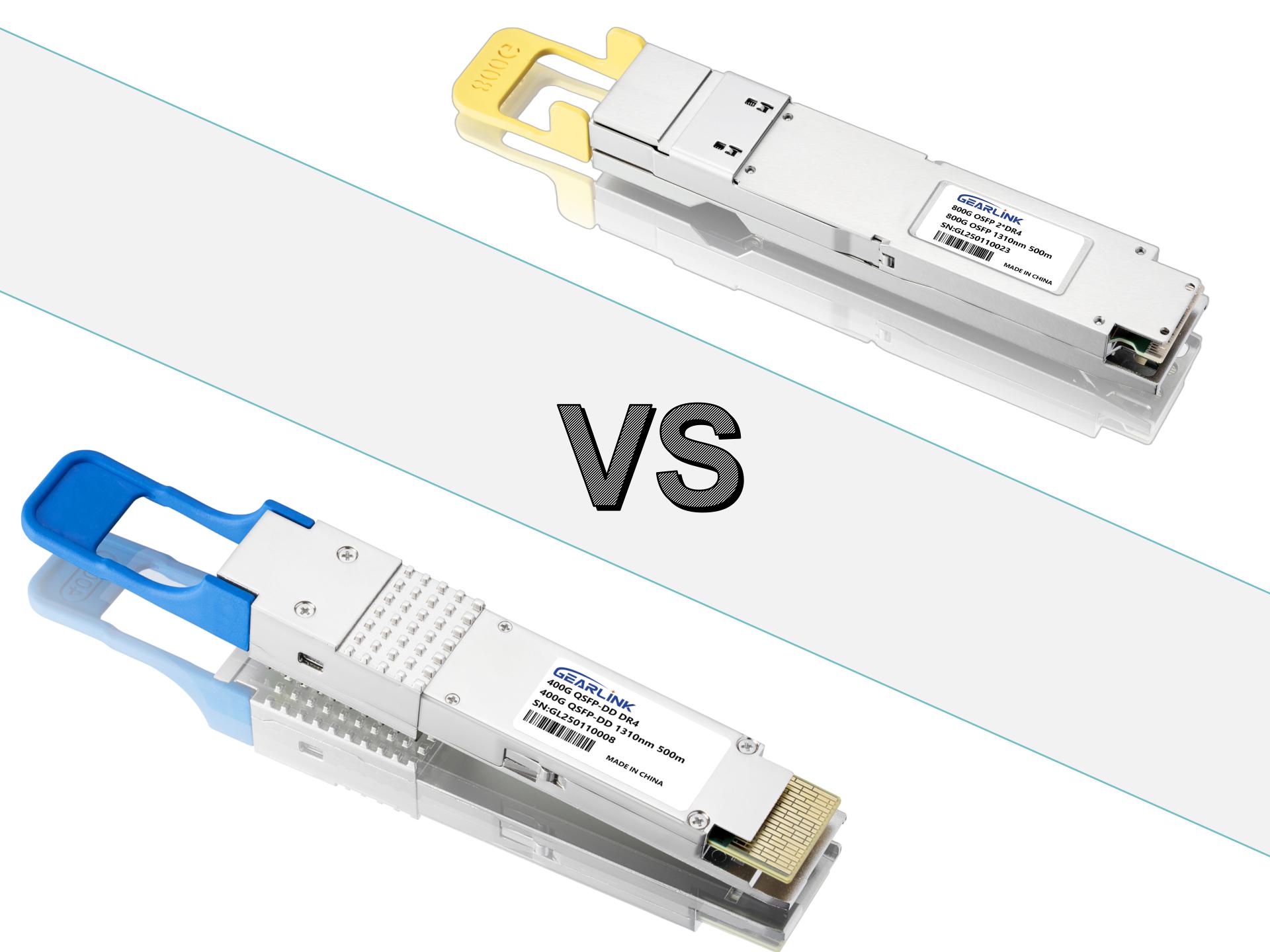 800G OSFP DR8 光模块与 800G QSFP-DD DR8 光模块的区别
